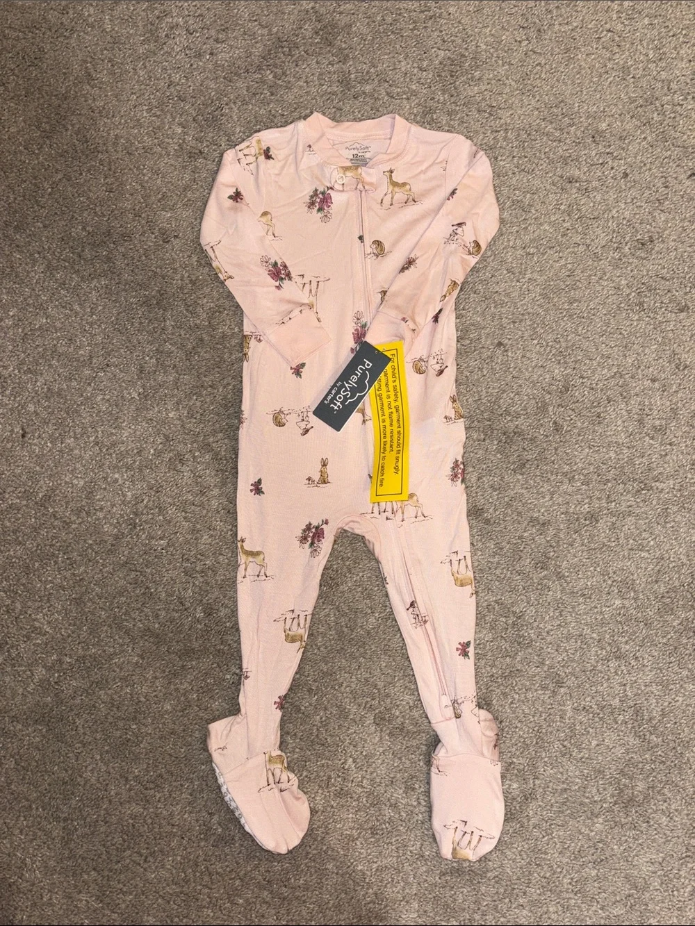 🦌 Carter’s PurelySoft Wild Meadow Silky Soft Footie Pajamas